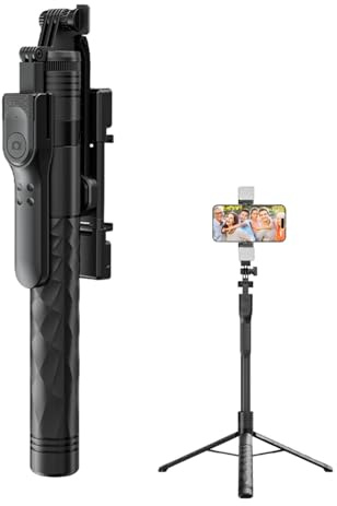 Perche à Selfie Extensible avec télécommande – Solution Polyvalente pour Toutes Les Occasions | Facile à Utiliser, Compatible avec Les Smartphones, Compact et adapté aux Voyages, Parfait pour Vlog,