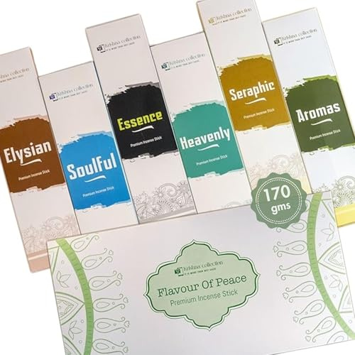 108 Sticks Premium Incense Sticks, Slow Burning, 9 inch Extra Long, Non Toxic, Charcoal Free,170 gram, for Meditation, Relaxation, Spa, Yoga (Flavour of Peace)