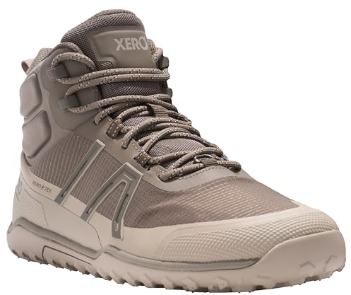 Xero Shoes Men's Scrambler Mid Ultralight Waterproof Shoes, Morel/Pure Cashmere, 11
