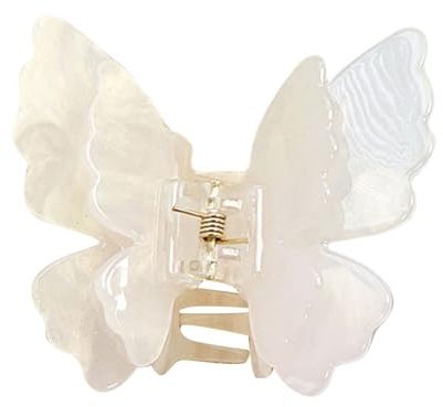 Pinza de pelo única en forma de mariposa con diseño de doble capa, accesorio para el pelo de boda para mujeres de diferentes edades