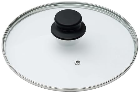 Pfannendeckel 32 cm Glasdeckel Topfdeckel Ersatzdeckel hitzebeständig Rund | Sicherheitsglas, Glasdeckel, Edelstahlrand, Dampfaustritt, hitzebeständig, transparent, Topfdeckel, passgenau, langlebig