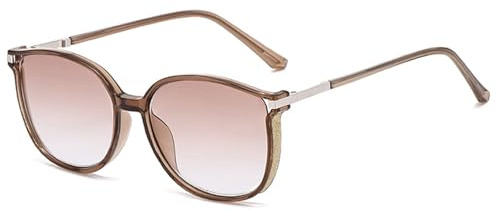 AOOLIA Brillen mit Lese Sonnenbrille für Damen Herren, UV400 Sonnenbrillen für Damen Herren, Sonnen-Leser brillen Klare Sicht