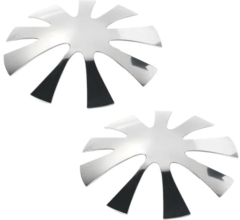 Gatuida 2 pièces Outils de Modélisation Ongles de Pochoirs Acier Inoxydable pour Manucure Française Accessoires Pratiques pour Nail Art et Amélioration des Compétences