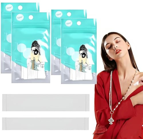 HABNI 144 Pièces Adhésif Double Face Peau Fashion Tape Body Tape Double Face Pour Vêtements Bandes Droites Bandes Transparent Doux Pour La Peau Fashion Tape Double Face
