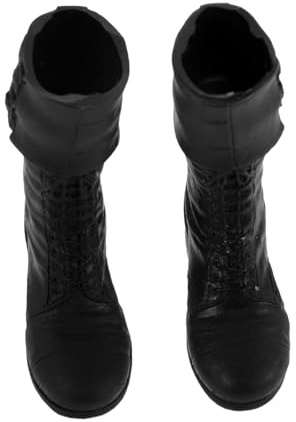 HEMOTON Mini Dockskor Långa Militärboots för Bjd-figurer Realistiska Krigsinspirerade Dockskor för Juldekoration och Samlare