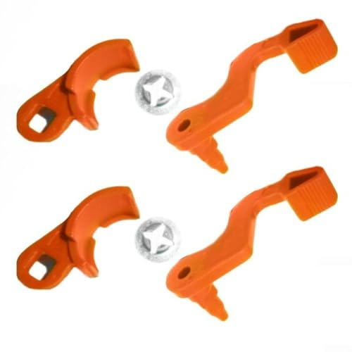Kit de 3 leviers d'étranglement de rechange pour souffleurs BG45 BG56 BG55 BG65 BG85 BR45C avec bouton d'étranglement, clip d'obturateur, facile à installer, réparation à faire soi-même (2 pièces)