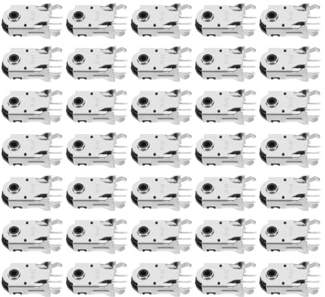 iplusmile 100 Pezzi Codificatore per Mouse a Impulsi Rotativo 11 Mm in Metallo, Parte di Ricambio Silenziosa per Riparazione Mouse da Gioco Compatibile Vari Modelli, Programmatore Clic