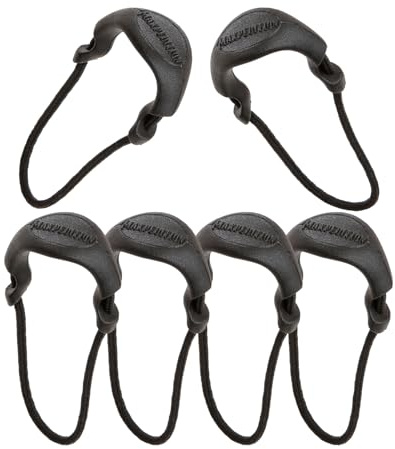 Maxpedition Small Zipper Pulls Pack Of 6 Luggage Tag, 2 cm, Black