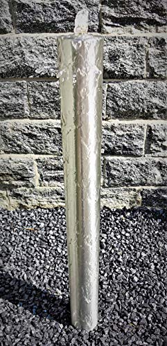Säulenbrunnen rund 100/10 cm Edelstahl matt gebürset Komplettset Säule Wasserspiel