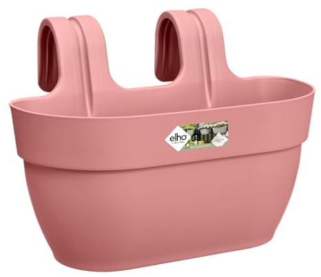 elho Vibia Campana Easy Hanger M 36 - Übertopf für Balkon & Außen - Ø 36.0 x H 26.5 cm - Rosa/Puderrosa
