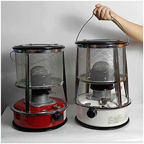 Xrdbfd Petroleumofen Für Innenräume, 4,6/6L Petroleumheizung Mit Großem Fassungsvermögen, Petroleum Heizung Für Außenbereich, Für Camping, Terrasse, Kochen,4.6Lred