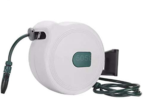 EDDGE Recupero telescopico Automatico avvolgitubo autolavaggio Pistola ad Acqua Tubo dell'Acqua Rack di stoccaggio Spazzola for ugelli ad Alta Pressione Domestica (Size : 30m)