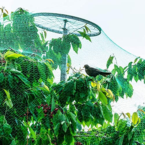 Greifvogelschutznetz Grobmaschig Gartennetz FüR Pflanzen Vogelschutzgitter Maschenweite 1.5x1.5cm Pool Netz für Garten, Balkon oder Teich Kirschbaum,5x10m