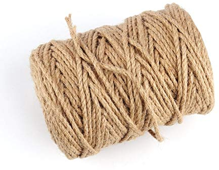Garten Schnur 4mm 100m Natürliche Jute Hanf Seil Dekoration Retro Stil DIY Handwerk Dekoratives Seil Handmade