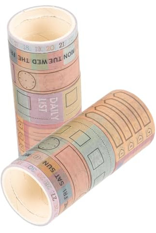 Beschreibbares Papierband 10 Rollen Kalender Selbstgemacht Bastelband