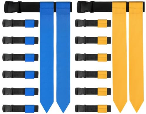 CAIONPLE Flag Football Gürtel-Set 14 Spieler Verstellbares Flag Football Kit für Sporttraining und Wettkampf