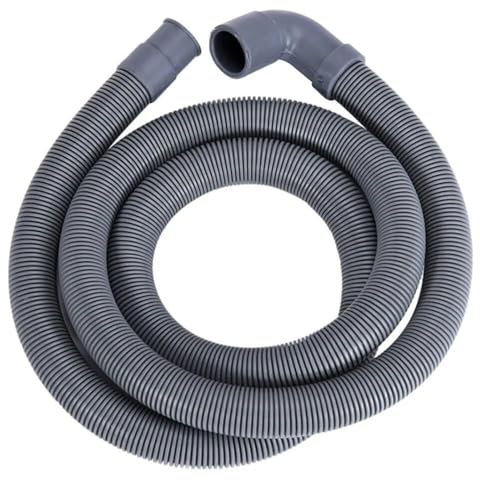 LHSJYG Washing Machine Drain Hose Elbow Washing Machine Water Pipe Fittings Corrugated Hose Drain Hose Sewer Pipe Elbow Extension Pipe(1M)