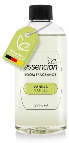 essencion Tonka Bean-Vanilla (Tonka Bohne-Vanille) Raumduft Refill Flasche – 500ml – In 14 verlockenden Düften erhältlich (Vanilla 500ml Refill)