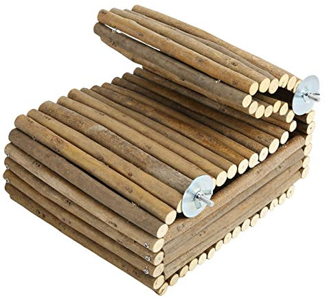 OKJHFD Kaninchenhaus aus Holz, hängende Versteckhütte aus Holz, Versteck für kleine Haustiere, Holzhütte, Lebensraum, Dekoration für Kaninchenbabys, Hamster, Chinchillas, Meerschweinchen
