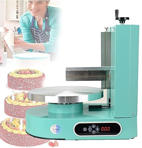 Cake Cream Spreading Machine Electric Birthday Cake Smoother for 4-12 Inch Cakes - Automatic Cake Coating Smoothing Machine