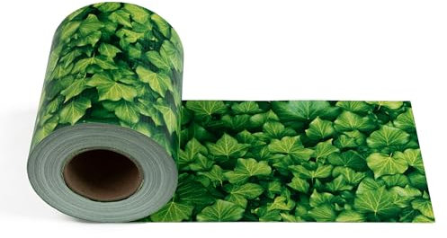 Electronicx Bande brise-vue en PVC pour clôture de jardin, lierre, 140 m (4 x 35 m) x 19 cm, tapis brise-vue de qualité supérieure 450 g/m², résistant aux UV - Avec 80 clips