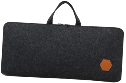 Ronyme Estuche para Teclado de PC, Bolsa de Fieltro para Guardar teclados, versátil, para Viajes de Juegos, para teclados mecánicos, Funda Protectora, Negro