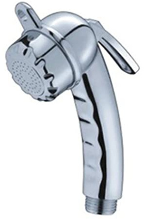 2 Bidet Faucets Small Shower Nozzle with Start/Stop Button 1/2 Galvanized Showerhead for Boat Camping RV - Compact Bathroom Shower Accessory