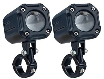 Fari Faro Moto Proiettore Per Faretti A LED Per Lenti Bianche E Gialle Abbaglianti/anabbaglianti Fari Fendinebbia Ausiliari A LED(2PCS LIGHT1)