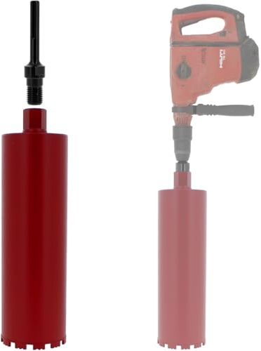 Couronne diamant Ø 132 mm avec adaptateur perceuse et perforateur SDS-max