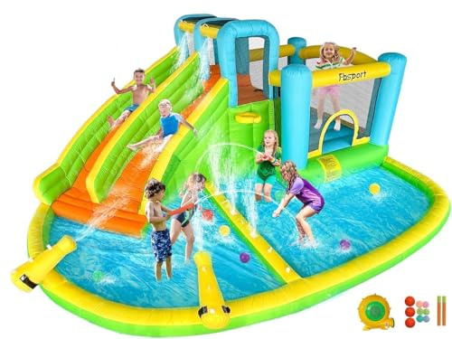 bouncy castle with pump extra large bouncy castle with slide 545 x 365 x 218 cm children's inflatable bouncy castle for children