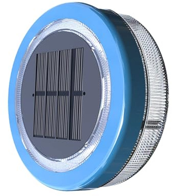 Solar - IP68 Wasserdichte LED, batteriefreies Solarschwimmen mit Auto On Off Funktion, schwimmend oder montiert, wasserdicht für Inground und Aboveground Pools