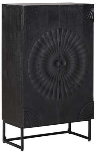 vidaXL Highboard Black 55 x 30 x 95 cm