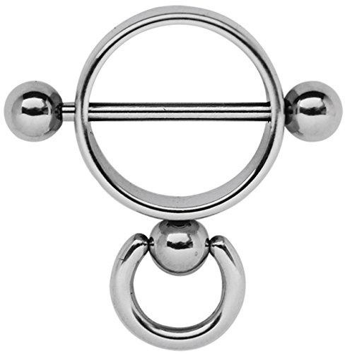 Brustpiercing Schmuck Stahl Ring der O
