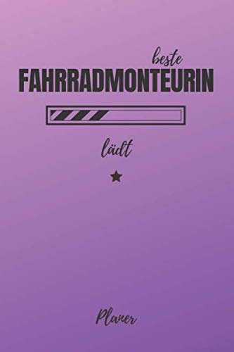beste Fahrradmonteurin lädt Planer: inkl. Kalender 2020/2021 für die Ausbildung o. Weiterbildung | Perfekt für Frauen u. Mädchen, die sich mit Fahrrädern auskennen | Ausbildungsbeginn Geschenk