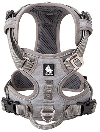 WINHYEPET Truelove No Pull Hundegeschirr, reflektierendes Hundegeschirr für Hunde, verstellbare weich gepolsterte Haustierweste mit einfachem Bediengriff TLH56512