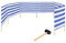Garronda Strand Windschutz Sichtschutz 10m lang Plus Gummihammer GAEX001 (Streifen, 10 m)
