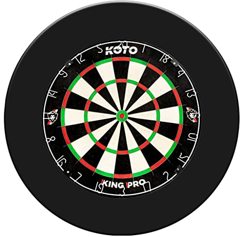 KOTO - King Pro + Dartscheibe Surround, Dart Surround für alle Dartscheiben, Dart Auffamgring zum Schutz Ihrer Pfeile & Wände