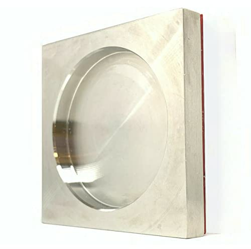 FIP Maniglia Quadra per porte in vetro con adesivi 3M inclusi acciaio inox 5x5x0,6