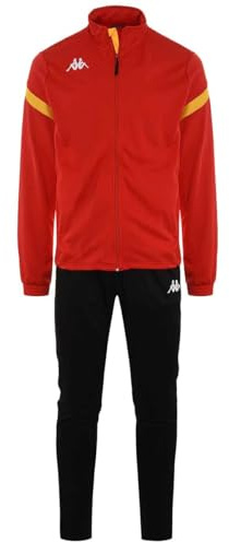 Kappa Unisex Dalcito träningsoverall, Rojo/amarillo/svart, XXL