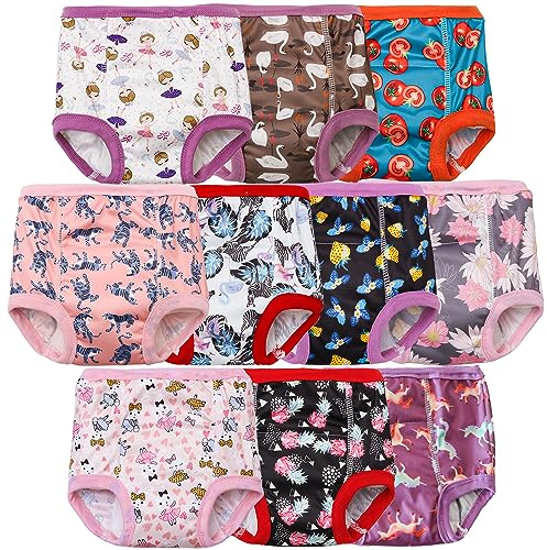Joyo roy Potty Training Pants for Girls Reusable Training Pants Cotton 2-6 Years Toddler Toilet Cloth Nappies Baby Nappies Girls 5T Reusable Diapers for Toddlers Absorbent Padded Underwear 10 Packs