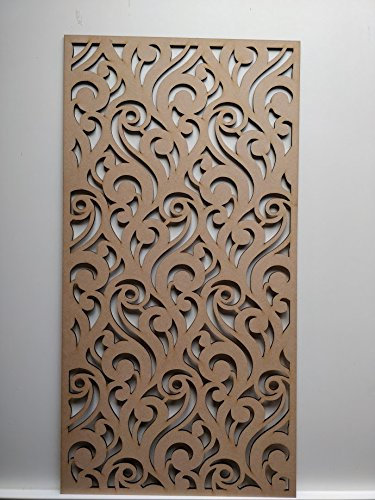 Z26 Heizkörper-Schrankwand-Dekoration, perforiert, 6 mm dick, MDF-Platte (1200 x 620 mm)