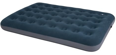 CB SKY Double Air Mattress with Built-In Foot Pump, Leak-Free Airbed with Soft Flocked Surface, Pefect for Home Portable Camping Travel (Double)