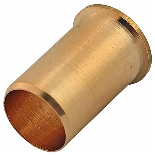 Megahaustechnik Stützhülse Verstärkungshülse aus Messing mit 15mm Außendurchmesser für Kupferrohr Außendurchmesser 15mm x 1mm Rohr-Wandstärke = 15mm Rohr-Innendurchmesser