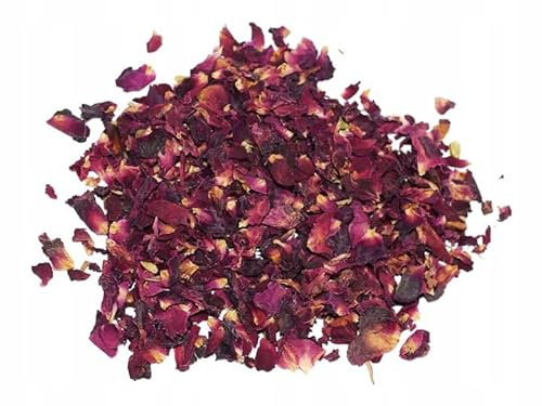 Pétales de Fleurs Naturelles séchées comestibles - Bleuet/Rose/Calendula - (Rose, 20g)