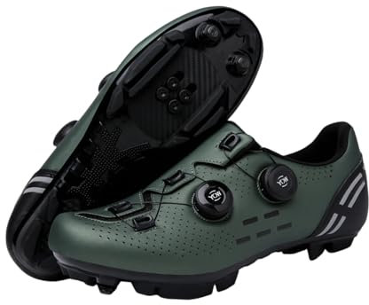 Kraftpaid Mountainbike Schuhe Herren,Rennradschuhe Herren,Atmungsaktive Radsportschuhe,Fahrrad Spin MTB Schuhe,Unisex Atmungsaktiv,Harte Sohle Radsportschuhe,Reflektierende Streifen FüR Nachtfahrten