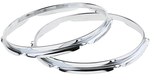 1 Paar Snare Drum Hoop Ring Felge für Percussion Instrument 10 Zoll 6 Loch 1,5 mm