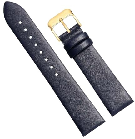 Chlikeyi Uhrenarmbänder aus weichem Leder, Herren- und Damen-Uhrenkette aus Rindsleder mit Dornschließe, 11-24mm, Farbe 8, 16 mm