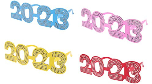 MAGICLULU 4stücke Lustige Party Brillen Für Silvester Party Requisiten Aus Foto Accessoires Für Erwachsene Und Junge Mädchen