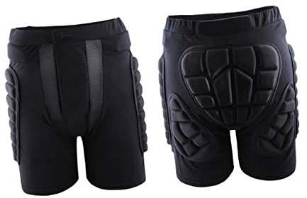 BESPORTBLE Schutzhosen für Ski Eislauf und Hockey aus Baumwollmischung mit Eva-polsterung Verstellbarem und Atmungsaktivem Material für Junge Mädchen und Erwachsene