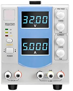 Fuente de alimentación regulada por CC ajustable Pantalla de cuatro dígitos Fuente de alimentación regulada lineal MCH-305DB Para laboratorios y escuelas(110V)